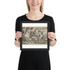 The Death of Hercules from The Labors of Hercules - Sebald Beham - Photo Paper Framed Poster Museum quality 7747137