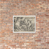 The Death of Hercules from The Labors of Hercules - Sebald Beham - Photo Paper Framed Poster Museum quality 7747137