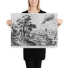 Four Landscapes with the Four Seasons - Hendrick van Schoel - 16th century - Paper Poster Museum quality 7724524