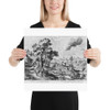 Four Landscapes with the Four Seasons - Hendrick van Schoel - 16th century - Paper Poster Museum quality 7724524