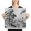 Four Landscapes with the Four Seasons - Hendrick van Schoel - 16th century - Paper Poster Museum quality 7724524