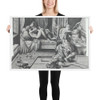 Venus and Mars Embracing as Vulcan Works at His Forge - Enea Vico - 1543 - Photo Paper Framed Poster Museum quality 7724176
