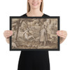 Discovery of America: Vespucci Landing in America - Jan van der Straet, called Stradanus - ca. 1587–89 - Photo Paper Framed Poster Museum quality 7743668