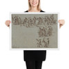 Studies of Walking Figures - Francesco Guardi - 1712–93 - Photo Paper Framed Poster Museum quality 7795734