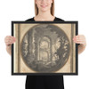 Imaginary Landscape with Classical Ruins - Carlo Fantaccini - 1700–1750 - Matte Paper Framed Poster Museum quality 7796334