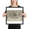 Design for Silverwork with Garlands, Birds, and Grotesque Motifs - Hieronymus Bang - ca. 1568–1633 - Matte Paper Framed Poster Museum quality 7794216