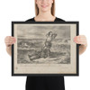 Young Clifford Finding the Body of his Father - Eugène Delacroix - 1834 - Photo Paper Framed Poster Museum quality 7798891