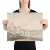 Ponte Molle, Rome - Joseph Vernet - 18th century - Photo Paper Poster Museum quality 7794777
