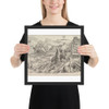 The Penitent Magdalene (Magdalena Poenitens) from The Large Landscapes - Johannes van Doetecum I - ca. 1555–56 - Matte Paper Framed Poster Museum quality 7796288
