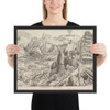 The Penitent Magdalene (Magdalena Poenitens) from The Large Landscapes - Johannes van Doetecum I - ca. 1555–56 - Matte Paper Framed Poster Museum quality 7796288