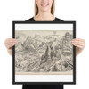 The Penitent Magdalene (Magdalena Poenitens) from The Large Landscapes - Johannes van Doetecum I - ca. 1555–56 - Matte Paper Framed Poster Museum quality 7796288