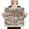 Sloth (Desidia), from the series The Seven Deadly Sins - Pieter van der Heyden - 1558 - Photo Paper Poster Museum quality 7796271
