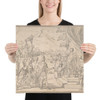 Vision of Constantine, copy after a drawing by Giacinto Gimignani - Anonymous, Italian, Roman-Bolognese, 17th century - 17th century - Paper Poster Museum quality 7797744
