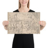 Vision of Constantine, copy after a drawing by Giacinto Gimignani - Anonymous, Italian, Roman-Bolognese, 17th century - 17th century - Paper Poster Museum quality 7797744