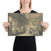 Manius Curius Dentatus Refusing the Presents of the Samnite Ambassadors - Jean Guillaume Moitte - 1795–96 - Photo Paper Poster Museum quality 7797970