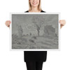 Copy of a painting entitled "L'Automne," by J.F. Millet - Alfred-Ernest Robaut - n.d. - Matte Paper Framed Poster Museum quality 7798602