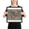 The Calumny of Apelles - Cornelis Cort - 1602 - Matte Paper Framed Poster Museum quality 7794222