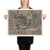The Calumny of Apelles - Cornelis Cort - 1602 - Matte Paper Framed Poster Museum quality 7794222