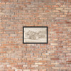 Landscape Study: Surburbs of Rome - Giovanni Francesco Grimaldi - 1606–80 - Matte Paper Framed Poster Museum quality 7795798
