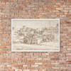 Landscape Study: Surburbs of Rome - Giovanni Francesco Grimaldi - 1606–80 - Matte Paper Framed Poster Museum quality 7795798