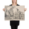 The Japan Expedition, from Actualités, published in Le Charivari - CHAM (Amédée Charles Henri, Comte de Noé) - October 15, 1853 - Canvas Museum quality 7799856