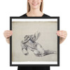 Falling Man - Eugène Leygue - 1830–77 - Matte Paper Framed Poster Museum quality 7798055