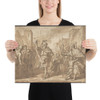 Gideon Gathering His Army, Scene from  the Book of Judges - Etienne Parrocel - 18th century - Photo Paper Poster Museum quality 7796741