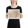 Cavalry Charge - Francesco Allegrini - 1624–63 - Matte Paper Framed Poster Museum quality 7797280