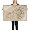 Cavalry Charge - Francesco Allegrini - 1624–63 - Matte Paper Framed Poster Museum quality 7797280