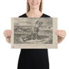 Young Clifford Finding the Body of his Father - Eugène Delacroix - 1834 - Paper Poster Museum quality 7798855