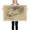 Study of a Woman Viewed from Behind - Eugène Delacroix - 1833 - Matte Paper Framed Poster Museum quality 7799062