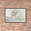 Hercules and Antaeus - Eugène Delacroix - 1852 - Matte Paper Framed Poster Museum quality 7798868
