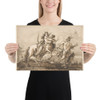 Satyr Leading a Centauress Who Holds a Satyr Child - Giovanni Domenico Tiepolo - 1727–1804 - Paper Poster Museum quality 7795008