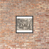 Three Caravels in a Rising Squall with Arion on a Dolphin from The Sailing Vessels - Pieter Bruegel the Elder - 1561–65 - Matte Paper Framed Poster Museum quality 7796199