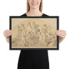 Cybele and Three Attendants - Antoine Léonard Du Pasquier - 1801 or 1802 - Matte Paper Framed Poster Museum quality 7795469