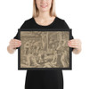 The Garden of Pomona - Léon Davent - ca. 1540–45 - Matte Paper Framed Poster Museum quality 7799576