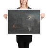 Moonlight - Joseph Vernet - n.d. - Matte Paper Framed Poster Museum quality 7794768