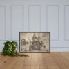 Armed Three-master with Daedalus and Icarus in the Sky from The Sailing Vessels - Pieter Bruegel the Elder - 1561–65 - Matte Paper Framed Poster Museum quality 7796232