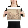 Voltaire and Piron - Claude Gillot - n.d. - Photo Paper Poster Museum quality 7799131