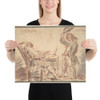 Voltaire and Piron - Claude Gillot - n.d. - Photo Paper Poster Museum quality 7799131