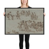 Studies for Groups of Walking Dressed Figures - Francesco Guardi - 1712–93 - Matte Paper Framed Poster Museum quality 7795712