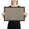 Woman Seated on the Ground - Nicolas Lancret - early 18th century - Matte Paper Framed Poster Museum quality 7798365