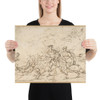 The Abduction of Helen - Luca Giordano - 1634–1705 - Photo Paper Poster Museum quality 7795852