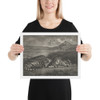 Royal Tiger - Eugène Delacroix - 1829 - Matte Paper Framed Poster Museum quality 7799218