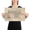 Design for a Carriage - Anonymous, Italian, first half of the 18th century - 18th century - Paper Poster Museum quality 7797523