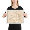Horses - Francesco Allegrini - 1624–63 - Matte Paper Framed Poster Museum quality 7797334