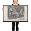 A Literary Fellow Meditating - Anonymous - 1821 - Matte Paper Framed Poster Museum quality 7798951