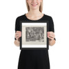 A Literary Fellow Meditating - Anonymous - 1821 - Matte Paper Framed Poster Museum quality 7798951