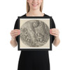 Sloth, after the 'Seven Deadly Sins' - Léon Davent - ca. 1550–55 - Matte Paper Framed Poster Museum quality 7798179