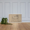 Black and White Dog, Head Turned to the Left - Jean-Baptiste Huet I - 1794–95 - Matte Paper Framed Poster Museum quality 7798952